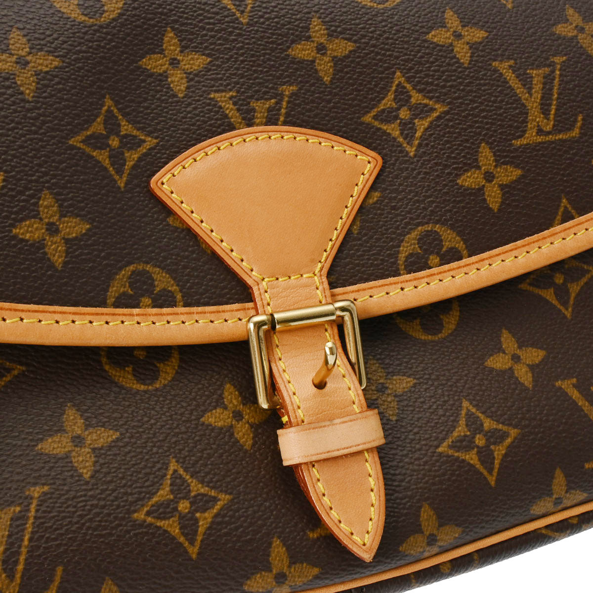 LOUIS VUITTON ルイヴィトン モノグラム ソローニュ M42250 レザー ショルダーバッグ ブラウン A-11911 LOUIS VUITTON（ルイ・ヴィトン） 並行輸入 ショルダーバッグ