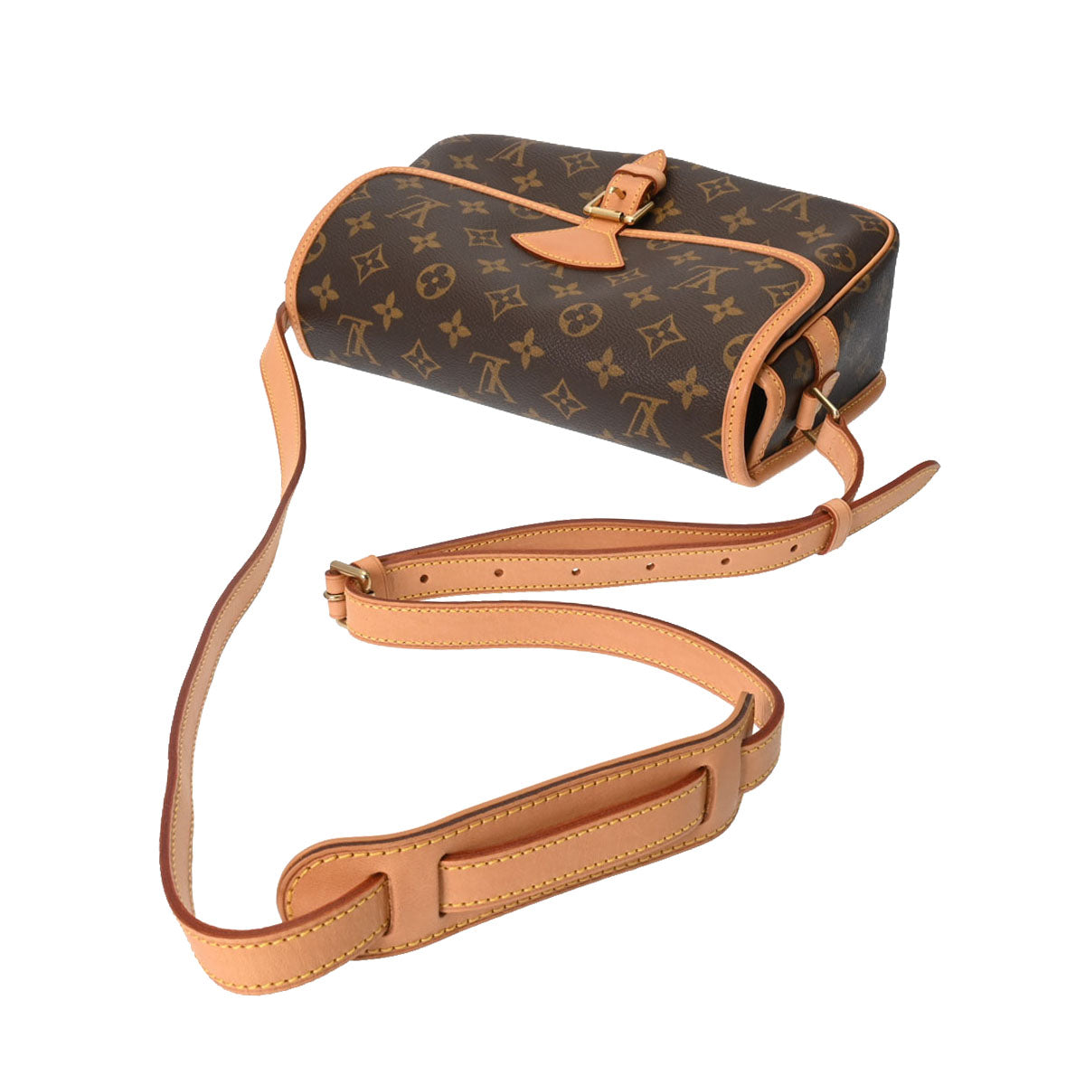 LOUISVUITTON　モノグラム　ソローニュ ルイヴィトンソローニュ 14145 ブラウン レディース モノグラム