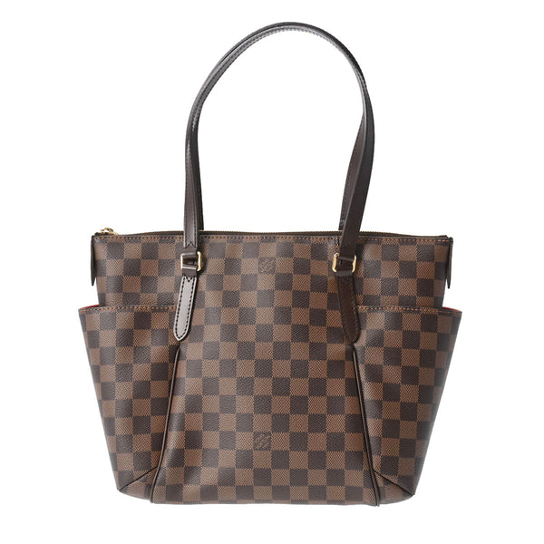 LOUIS VUITTON ルイヴィトン ダミエ トータリー PM ブラウン N41282 レディース ダミエキャンバス トートバッグ 新同 中古 銀蔵