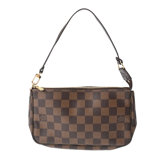 LOUIS VUITTON 　ヴィトン　ダミエ　ポーチ　ブラウン系　小物　707 ルイヴィトンポシェット アクセソワール 14137 ブラウン