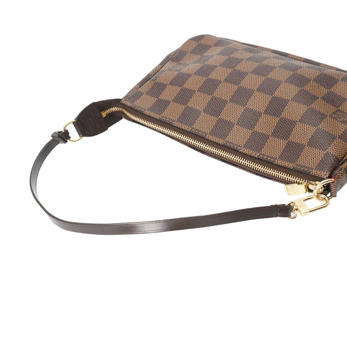 Louis Vuitton ダミエ ポーチ ルイヴィトンポシェット アクセソワール 14137 ブラウン