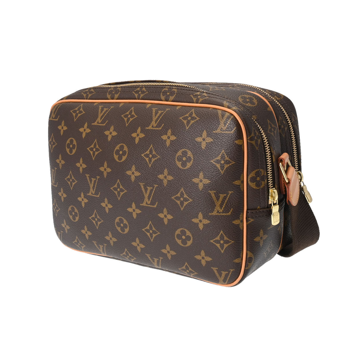 LOUIS VUITTON ルイヴィトン モノグラム リポーター PM ブラウン 