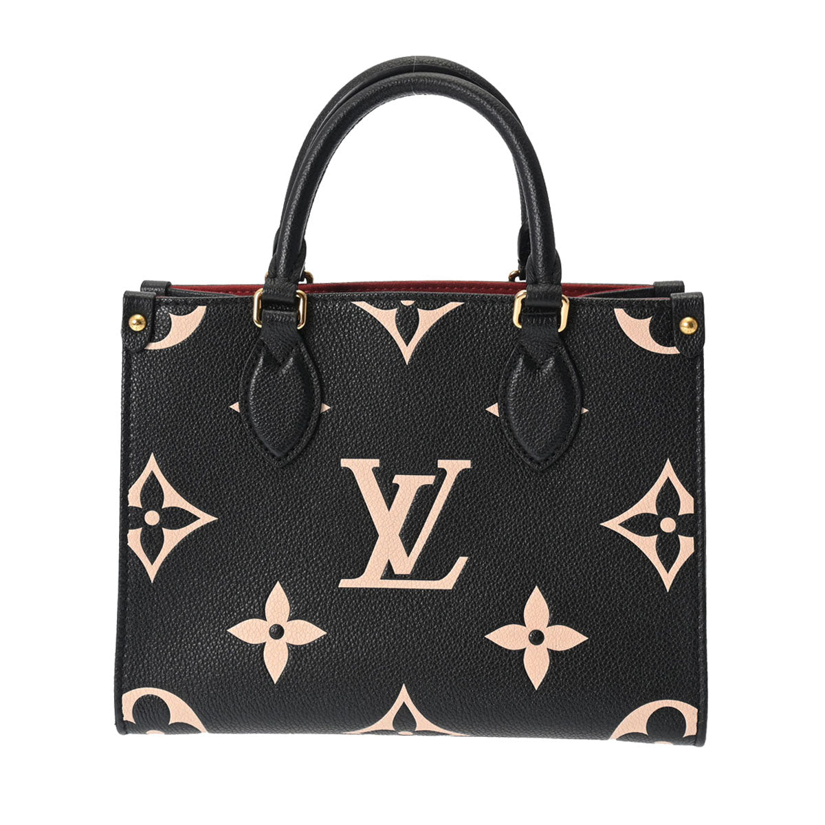 LOUIS VUITTON ルイヴィトン モノグラムアンプラント オンザゴー PM 2WAY ブラック/ベージュ M45659 レディース レザー  ハンドバッグ Aランク 中古 - Thebuildteam