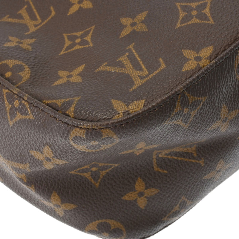 LOUIS VUITTON ルイヴィトン モノグラム ルーピング MM  ブラウン M51146 レディース モノグラムキャンバス セミショルダーバッグ Bランク 中古 銀蔵