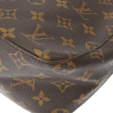 LOUIS VUITTON ルイヴィトン モノグラム ルーピング MM  ブラウン M51146 レディース モノグラムキャンバス セミショルダーバッグ Bランク 中古 銀蔵