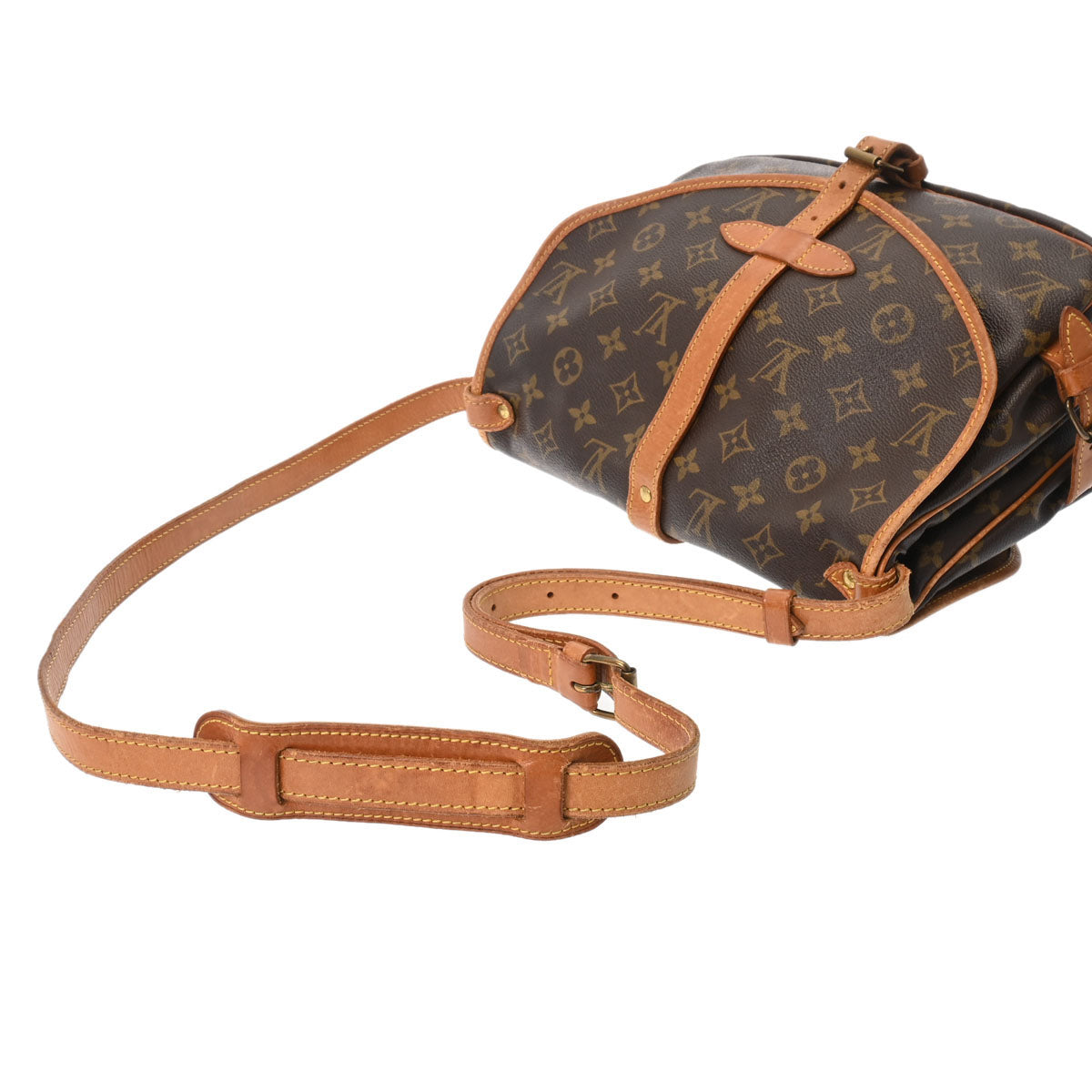 ルイヴィトンソミュール 30 14145 ブラウン レディース モノグラムキャンバス ショルダーバッグ M42256 LOUIS VUITTON 中古  – 銀蔵オンライン