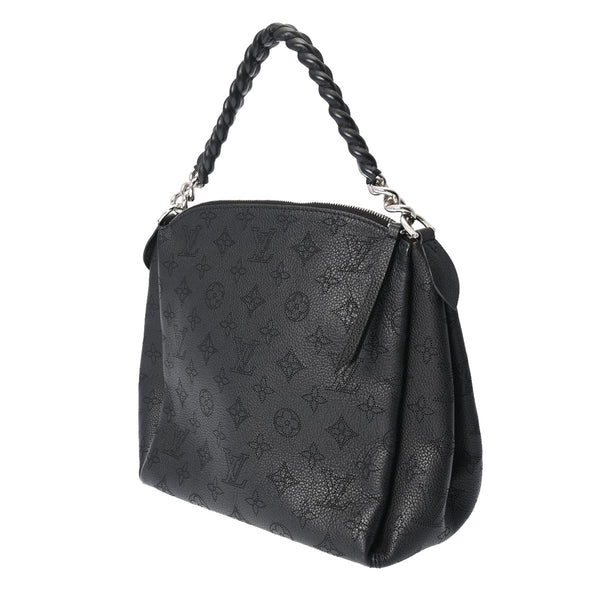 LOUIS VUITTON ルイヴィトン モノグラム マヒナ バビロンチェーン BB 2WAY 黒 M51223 レディース マヒナレザー ハンドバッグ 新同 中古 銀蔵