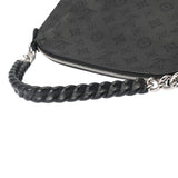 LOUIS VUITTON ルイヴィトン モノグラム マヒナ バビロンチェーン BB 2WAY 黒 M51223 レディース マヒナレザー ハンドバッグ 新同 中古 銀蔵