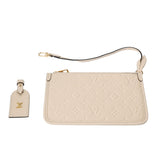 LOUIS VUITTON ルイヴィトン モノグラムアンプラント キャリーオール ジップ PM クレーム M46293 レディース レザー ショルダーバッグ Aランク 中古 銀蔵