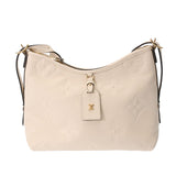 LOUIS VUITTON ルイヴィトン モノグラムアンプラント キャリーオール ジップ PM クレーム M46293 レディース レザー ショルダーバッグ Aランク 中古 銀蔵
