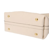 LOUIS VUITTON ルイヴィトン モノグラムアンプラント キャリーオール ジップ PM クレーム M46293 レディース レザー ショルダーバッグ Aランク 中古 銀蔵