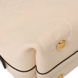 LOUIS VUITTON ルイヴィトン モノグラムアンプラント キャリーオール ジップ PM クレーム M46293 レディース レザー ショルダーバッグ Aランク 中古 銀蔵