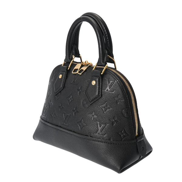 LOUIS VUITTON ルイヴィトン モノグラムアンプラント ネオアルマ BB ノワール M44829 レディース レザー 2WAYバッグ Aランク 中古 銀蔵