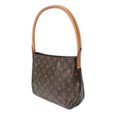 LOUIS VUITTON ルイヴィトン モノグラム ルーピング MM  ブラウン M51146 レディース モノグラムキャンバス セミショルダーバッグ Bランク 中古 銀蔵