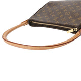 LOUIS VUITTON ルイヴィトン モノグラム ルーピング MM  ブラウン M51146 レディース モノグラムキャンバス セミショルダーバッグ Bランク 中古 銀蔵