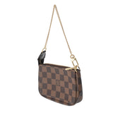 LOUIS VUITTON ルイヴィトン ダミエ ミニアクセサリーポーチ ブラウン N58009 レディース ダミエキャンバス アクセサリーポーチ Aランク 中古 銀蔵