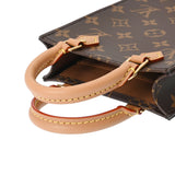 LOUIS VUITTON ルイヴィトン モノグラム プティット サックプラ ブラウン M81295 レディース モノグラムキャンバス ハンドバッグ Aランク 中古 銀蔵