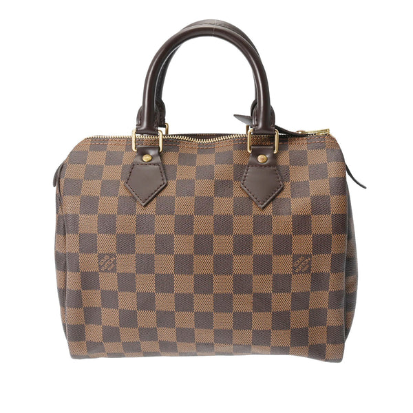 LOUIS VUITTON ルイヴィトン ダミエ スピーディ25 ブラウン N41532 レディース ダミエキャンバス ハンドバッグ Aランク 中古 銀蔵