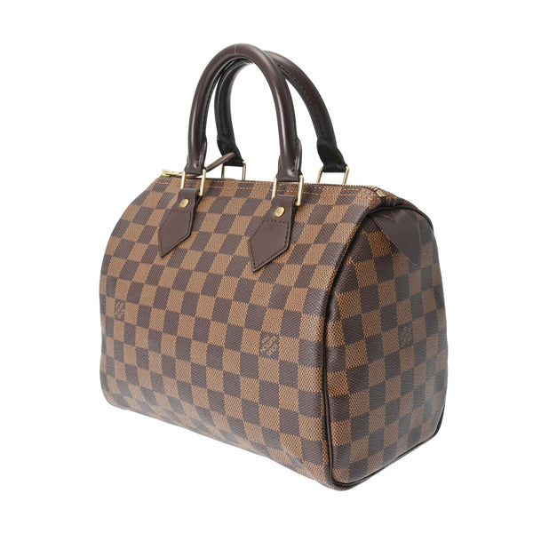 LOUIS VUITTON ルイヴィトン ダミエ スピーディ25 ブラウン N41532 レディース ダミエキャンバス ハンドバッグ Aランク 中古 銀蔵