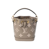 LOUIS VUITTON ルイヴィトン モノグラムアンプラント ナノノエ 2WAY トゥルトレールクレーム M46291 レディース レザー ショルダーバッグ Aランク 中古 銀蔵