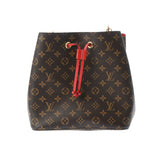 LOUIS VUITTON ルイヴィトン モノグラム ネオノエ ブラウン/コクリコ M43985 レディース モノグラムキャンバス ショルダーバッグ Aランク 中古 銀蔵