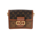 LOUIS VUITTON ルイヴィトン モノグラムリバース ドーフィーヌ MINI ブラウン M45959 レディース モノグラムキャンバス ショルダーバッグ 新同 中古 銀蔵