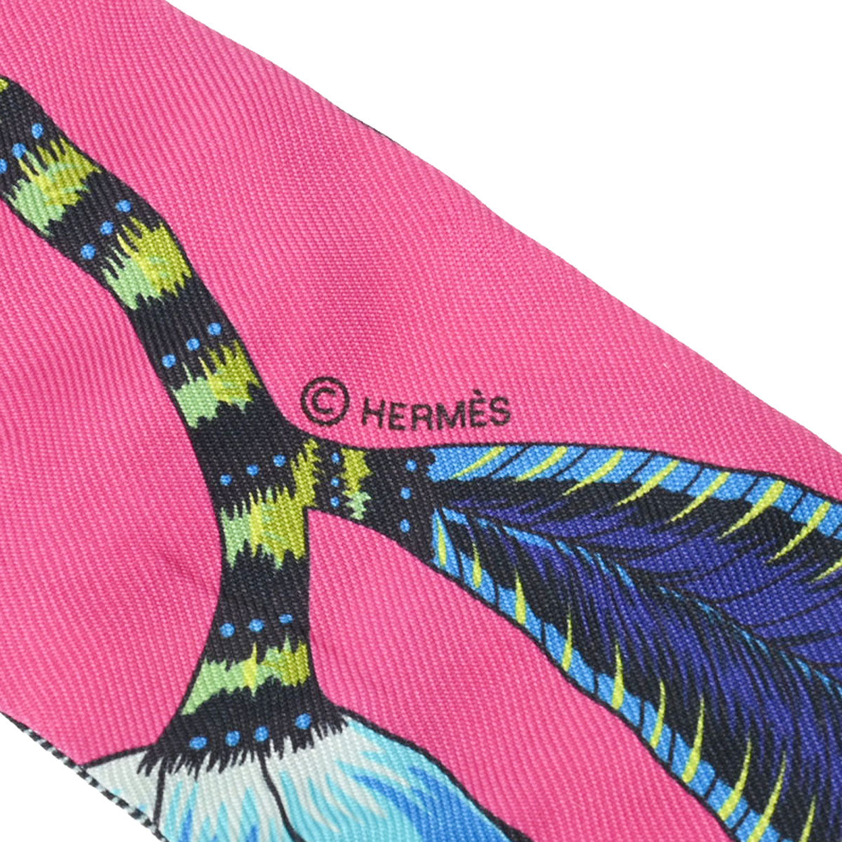 HERMES ツイリー ピンク ブルー
