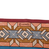 HERMES エルメス ツイリー Belles du Mexique ピンク/ブルー レディース シルク100％ スカーフ Bランク 中古 銀蔵