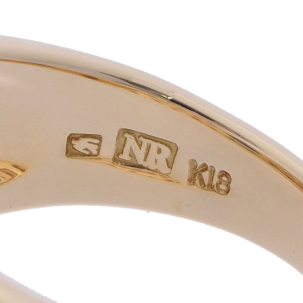 NINA RICCI ニナリッチ ダイヤ0.49ct サファイア0.48ct #12 12号 レディース K18イエローゴールド リング・指輪 Aランク 中古 銀蔵