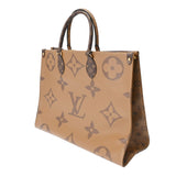 LOUIS VUITTON ルイヴィトン モノグラムジャイアント オンザゴー GM 2WAYトート ブラウン M44576 ユニセックス モノグラムキャンバス ハンドバッグ Aランク 中古 銀蔵