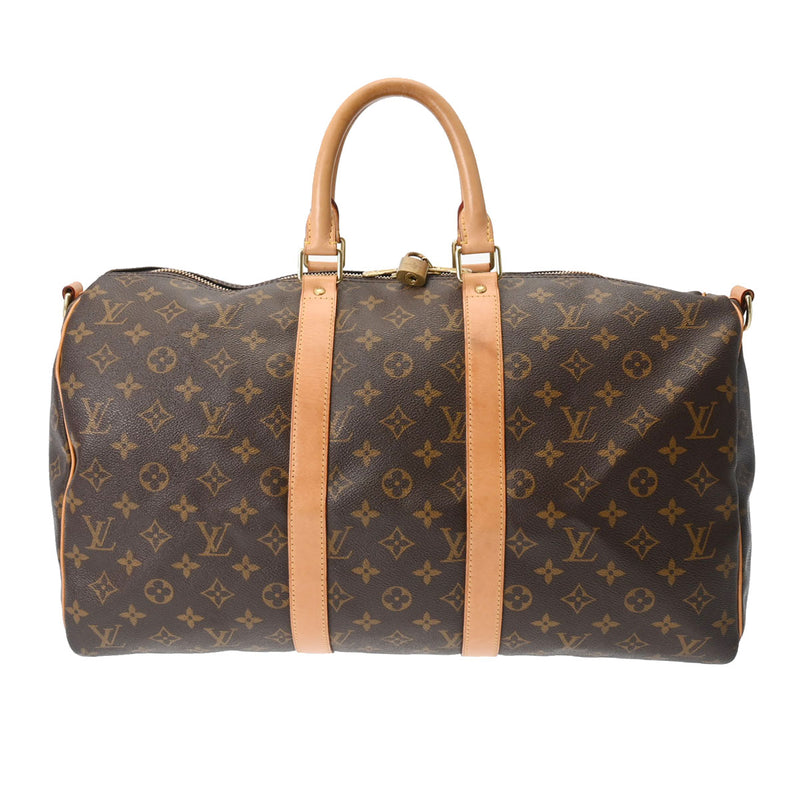 LOUIS VUITTON ルイヴィトン モノグラム キーポル バンドリエール 45 ブラウン M41418 ユニセックス モノグラムキャンバス ボストンバッグ ABランク 中古 銀蔵