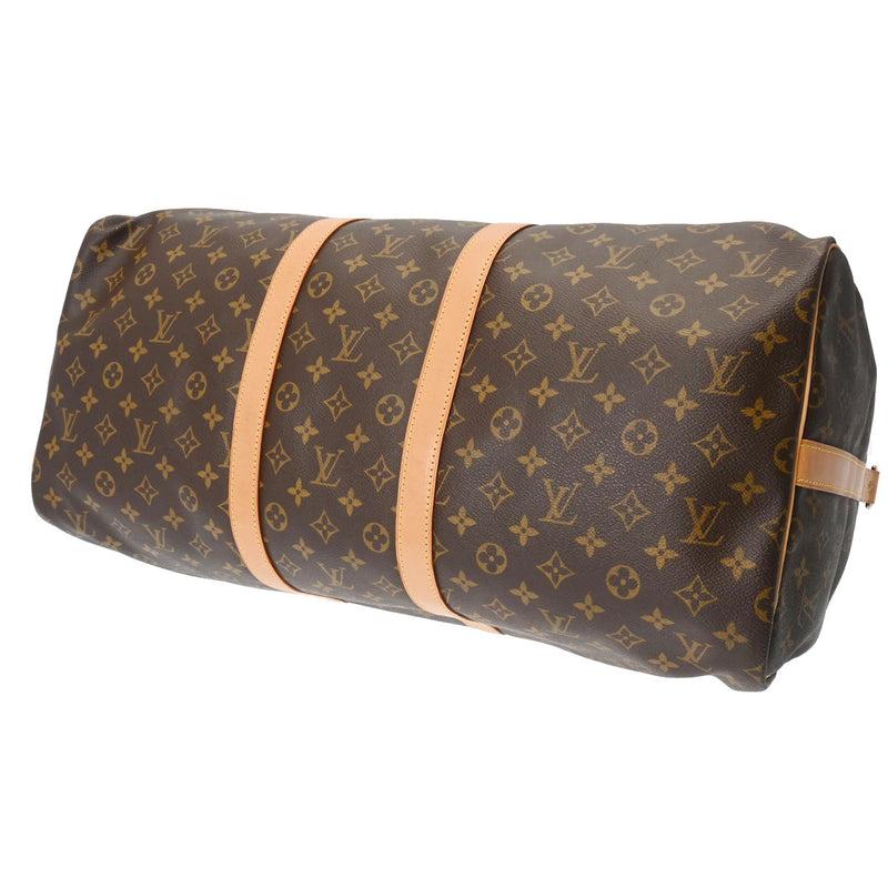 LOUIS VUITTON ルイヴィトン モノグラム キーポル バンドリエール 55 ブラウン M41414 ユニセックス モノグラムキャンバス ボストンバッグ ABランク 中古 銀蔵