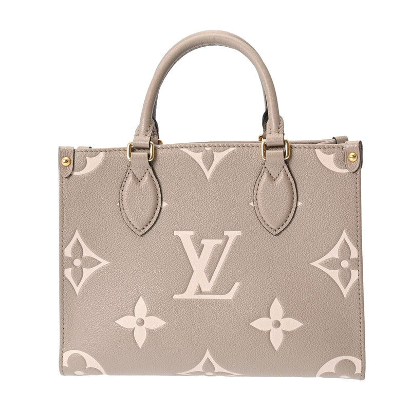 LOUIS VUITTON ルイヴィトン モノグラムアンプラント オンザゴー PM 2WAY  トゥルトレール/クレーム M45779 レディース レザー ハンドバッグ ABランク 中古 銀蔵