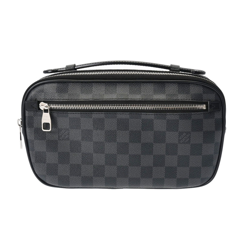 LOUIS VUITTON ルイヴィトン ダミエグラフィット アンブレール 黒 N41289 メンズ ダミエグラフィットキャンバス ボディバッグ Aランク 中古 銀蔵