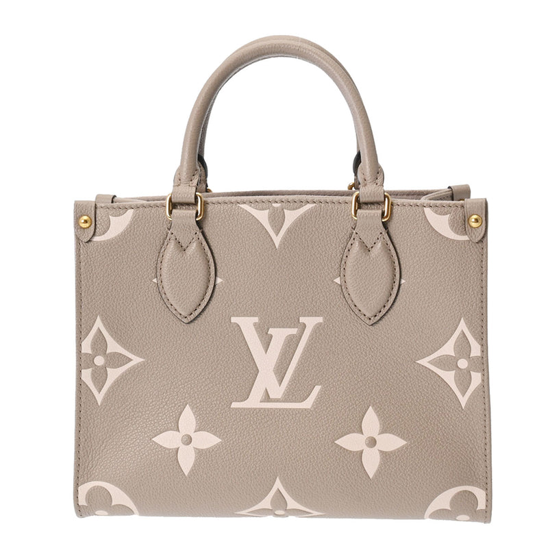 LOUIS VUITTON ルイヴィトン モノグラムアンプラント オンザゴー PM 2WAY  トゥルトレール/クレーム M45779 レディース レザー ハンドバッグ Aランク 中古 銀蔵