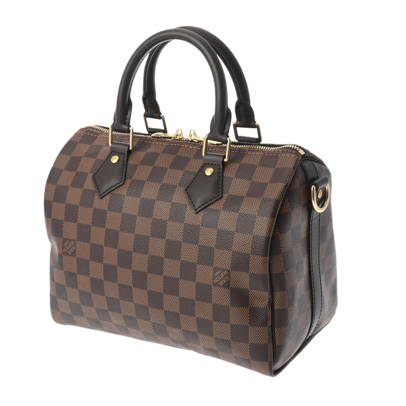 LOUIS VUITTON ルイヴィトン ダミエ スピーディ バンドリエール 25  ブラウン N41368 レディース ダミエキャンバス ハンドバッグ 新同 中古 銀蔵