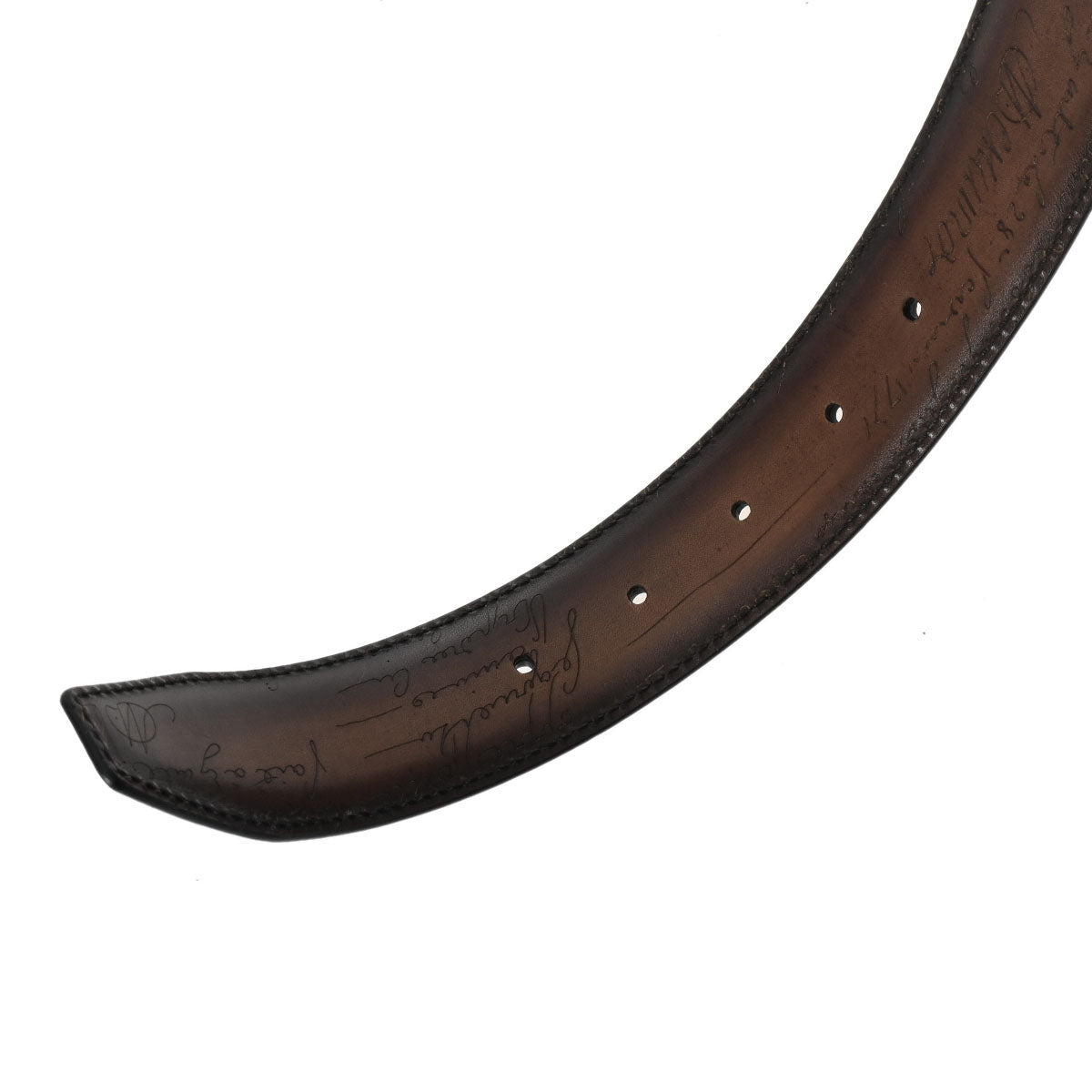 ベルルッティカリグラフィ #100/40 ブラウン シルバー金具 メンズ