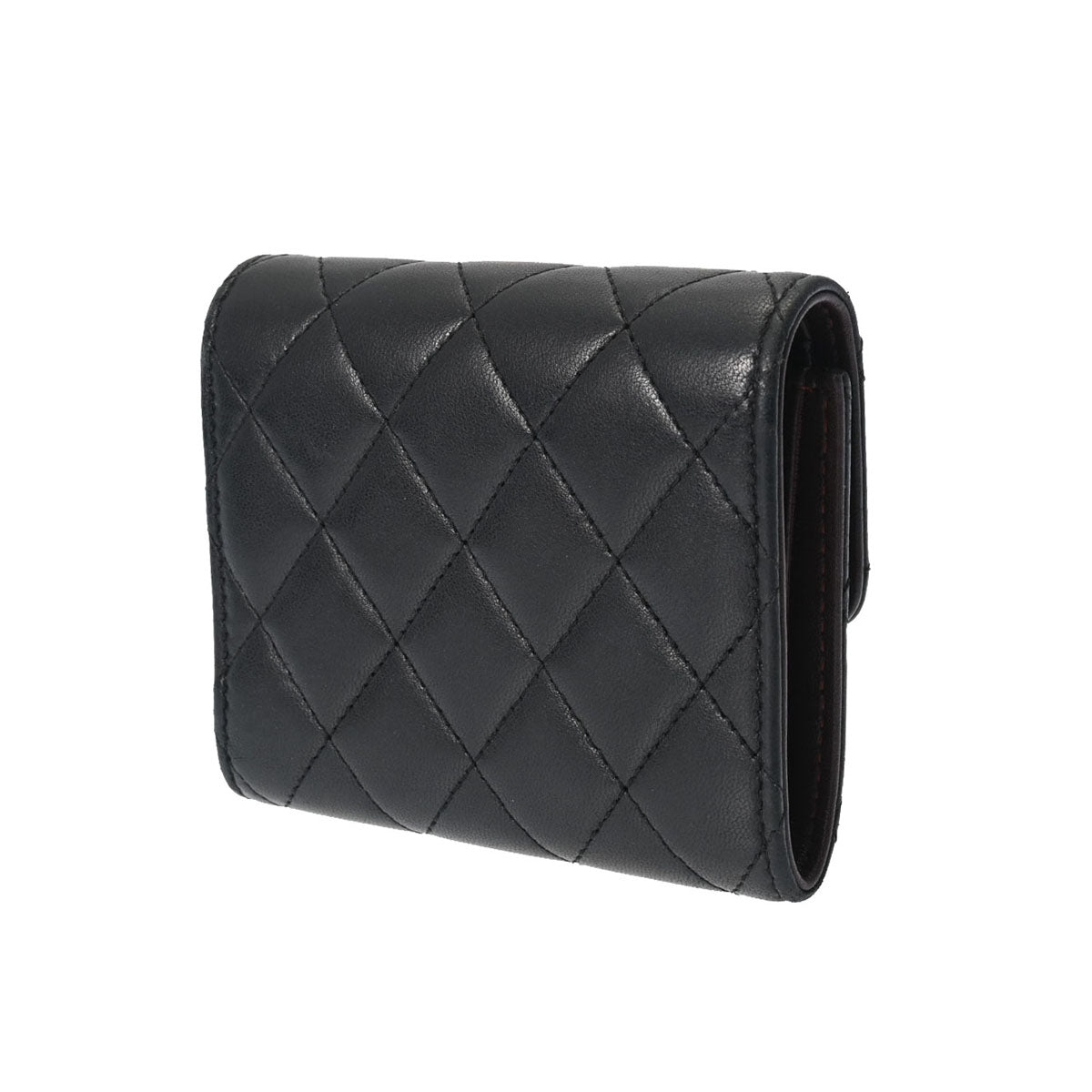 CHANEL シャネル マトラッセ クラシック コンパクト ウォレット 黒 