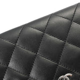 CHANEL シャネル マトラッセ チェーンウォレット 黒 シルバー金具 レディース キャビアスキン ショルダーバッグ Bランク 中古 銀蔵