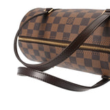 LOUIS VUITTON ルイヴィトン ダミエ パピヨン PM ブラウン N51304 レディース ダミエキャンバス ハンドバッグ Aランク 中古 銀蔵