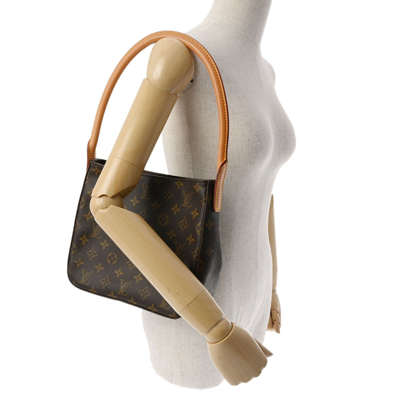 LOUIS VUITTON ルイヴィトン モノグラム ルーピング MM  ブラウン M51146 レディース モノグラムキャンバス セミショルダーバッグ ABランク 中古 銀蔵