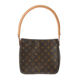 LOUIS VUITTON ルイヴィトン モノグラム ルーピング MM  ブラウン M51146 レディース モノグラムキャンバス セミショルダーバッグ ABランク 中古 銀蔵