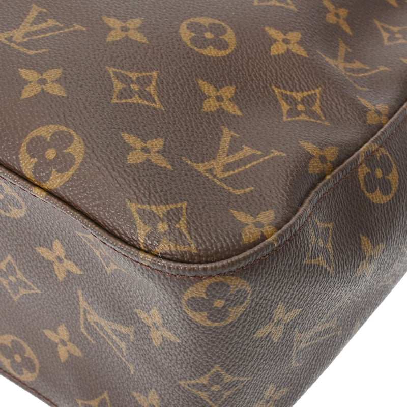 LOUIS VUITTON ルイヴィトン モノグラム ルーピング GM ブラウン M51145 レディース モノグラムキャンバス ワンショルダーバッグ Bランク 中古 銀蔵