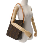 LOUIS VUITTON ルイヴィトン モノグラム ルーピング GM ブラウン M51145 レディース モノグラムキャンバス ワンショルダーバッグ ABランク 中古 銀蔵