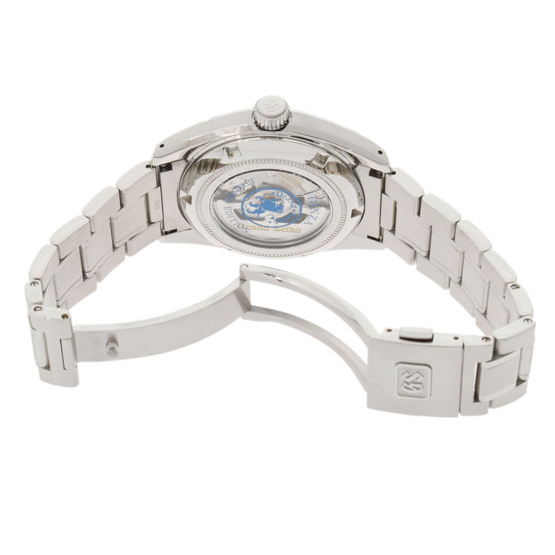 SEIKO セイコー グランドセイコー 2023銀座現状モデル SBGH315 メンズ SS 腕時計 自動巻き 青文字盤 Aランク 中古 銀蔵