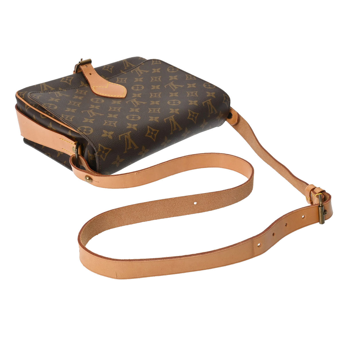 ルイヴィトン カルトシエール ショルダーバッグ ダークブラウン ルイ