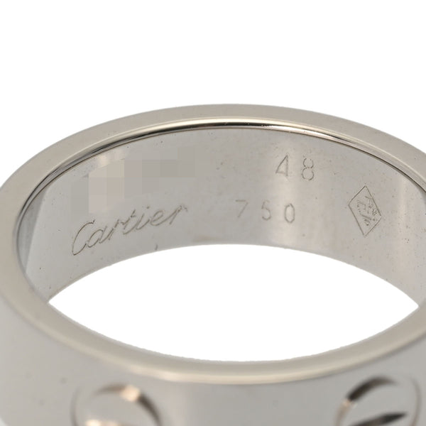 CARTIER カルティエ ラブリング #48 シルバー - 7.5号 メンズ K18ホワイトゴールド リング・指輪 Aランク 中古 銀蔵