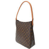 LOUIS VUITTON ルイヴィトン モノグラム ルーピング GM ブラウン M51145 レディース モノグラムキャンバス ワンショルダーバッグ Bランク 中古 銀蔵