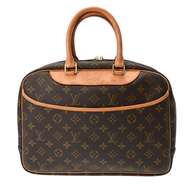 LOUIS VUITTON ルイヴィトン モノグラム ドーヴィル ブラウン M47270 レディース モノグラムキャンバス ハンドバッグ Bランク 中古 銀蔵