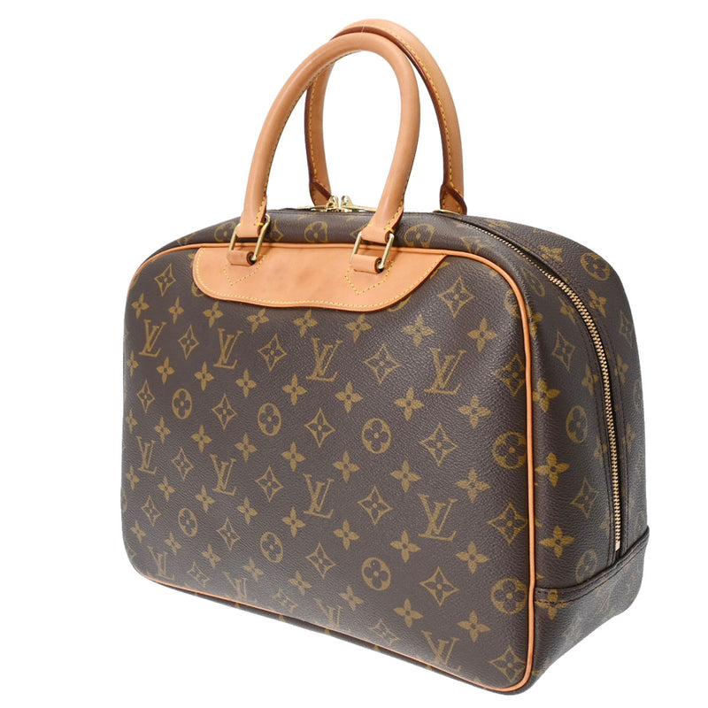 LOUIS VUITTON ルイヴィトン モノグラム ドーヴィル ブラウン M47270 レディース モノグラムキャンバス ハンドバッグ Bランク 中古 銀蔵